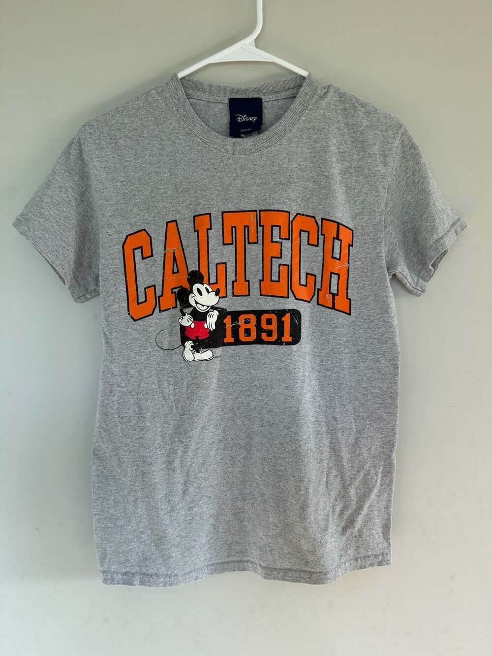 Disney Caltech Mickey Mouse T-Shirt Size S Gray